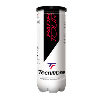 PADEL TOUR : 1 TUBE OF 3 BALLS DE PADEL