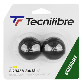 SQUASH BALLS DOUBLE YELLOW DOT X2